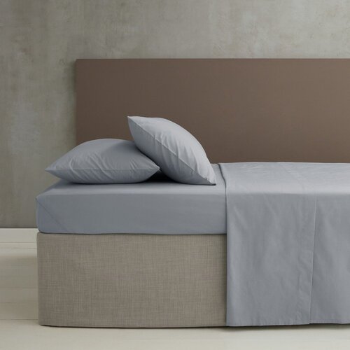 Catherine Lansfield Siva rjuha iz perkala 230x260 cm Easy Iron Percale &amp;ndash; Slike