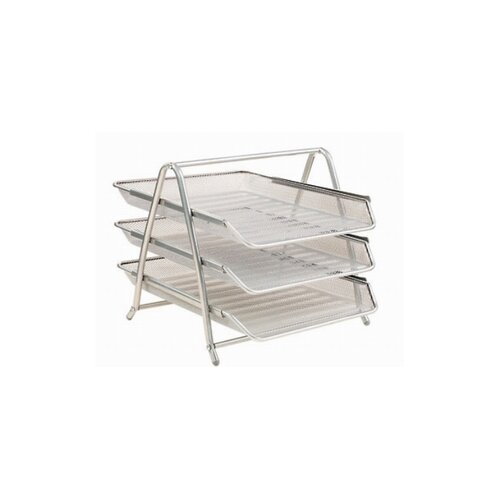  Za spise s 3 ladice, žičani, srebrni , 350 x 280 x 270mm, JS 2001 Slike
