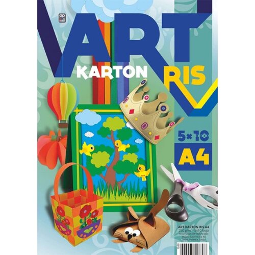 Optimum Art karton ris a4 mix 1/50 250gr ,10boja x5kom 1510 ( 1510 ) Cene