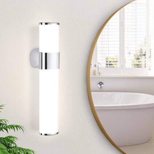Nettlife kromirana sodobna kopalni&amp;scaron;ka LED svetilka za ogledalo 30 cm, 6 W, 4000 K, nevtralno bela, vodoodporna IP44, (5000491211) Slike