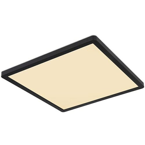 Globo LED stropna svjetiljka Sapana (18 W, D x Š x V: 29,4 cm x 29,4 cm x 25 mm, Crna) Cijene