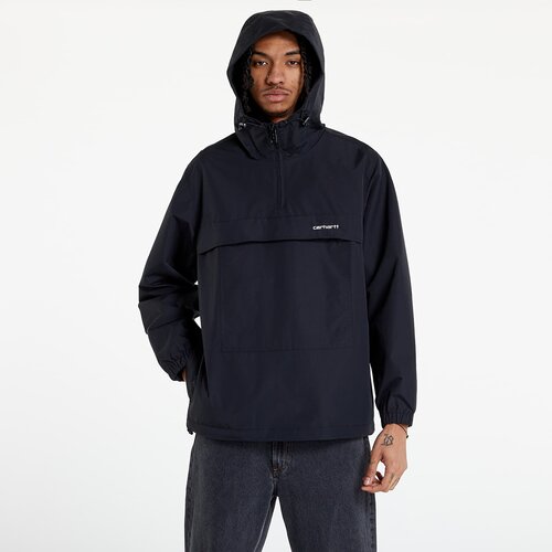 Carhartt WIP Vetrovka Windbreaker Pullover UNISEX Black/ White XXL Cene