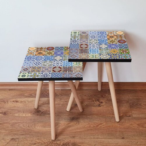 Hanah home set klub stočića 2Shp59, 2 komada, Šareni Cene