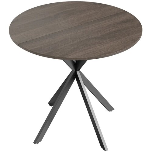  Okrugli kuhinjski stol  80 cm  kompaktna ploča  iverica  metal  smeđa Cijene