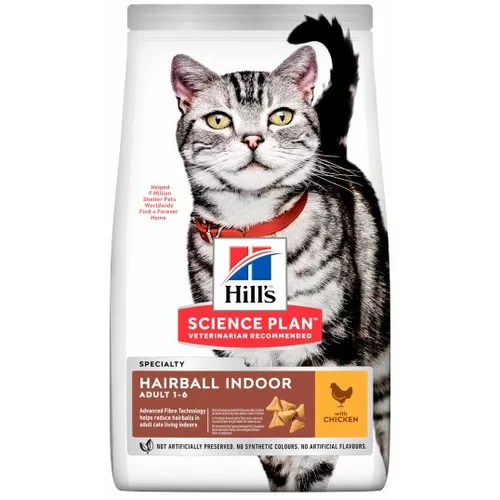 Hill’s ™ Science Plan Mačka Hairball Indoor Adult s Piletinom, 300g