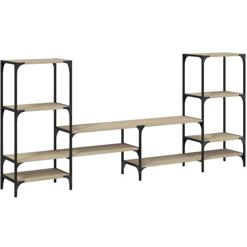 Maison Chic TV omarica - TV stojalo - Televizijska omarica sonoma hrast 206,5x28,5x95 cm inženirski les, (21702418) Cene