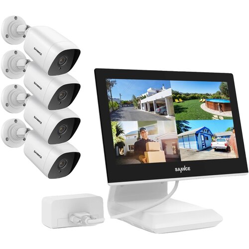 Oem Varnostni sistem s kamerami, 10.1" LCD monitor, 1080P Full HD nočno gledanje -4PCS 0TB, (5000137677) Cene