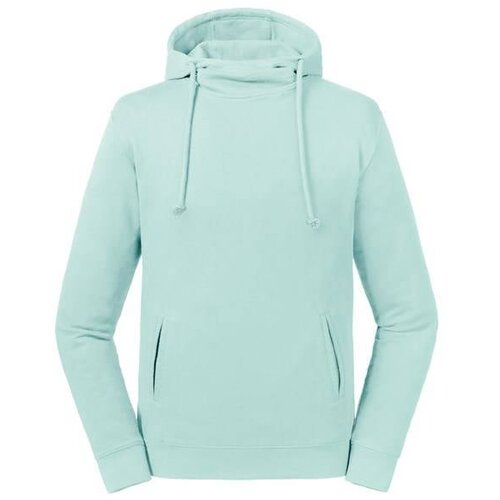 RUSSELL Niebieska bluza unisex Pure Organic High Collar Hooded Sweat Cijene