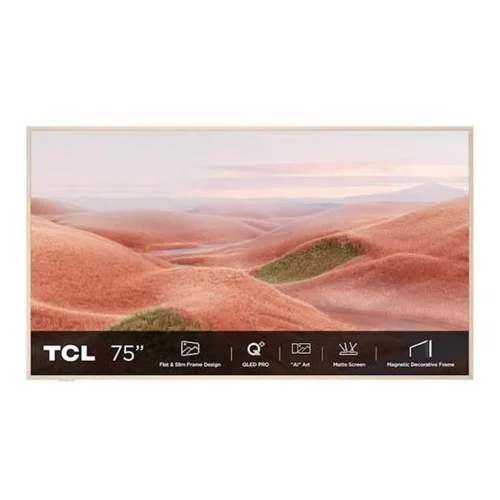 Tcl TV QLED Frame TV 75A300W Google TV, (76053)