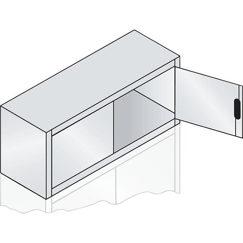 C+P zgornja omarica s krilnimi vrati acurado, vxšxg 500 x 1200 x 400 mm, svetlo siva Cene