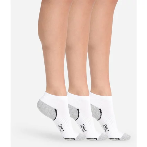 DIM SPORT IN-SHOE 3x - Women's sports socks 3 pairs - white