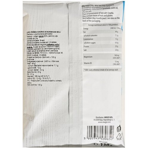 Mogyi Grickalica Mogy kikiriki 130 g morska sol Slike