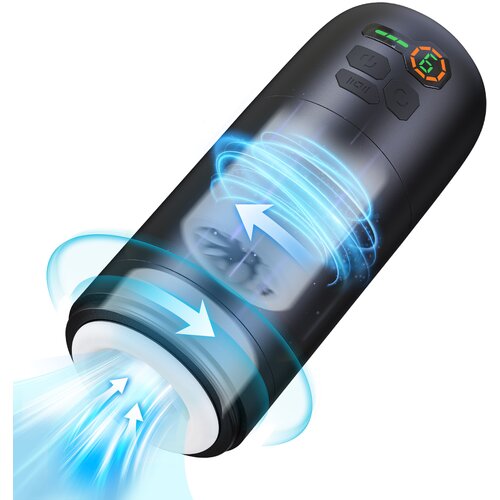 Paloqueth Automatic Realistic Masturbator with 4D Vagina Pussy 6 Rotating Massage Functions Slike