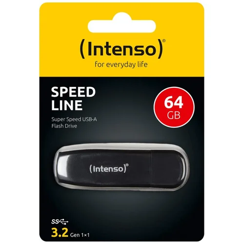  (Intenso) USB Flash drive 64GB Hi-Speed USB 3.2, SPEED Line – USB3.2-64GB/Speed Line