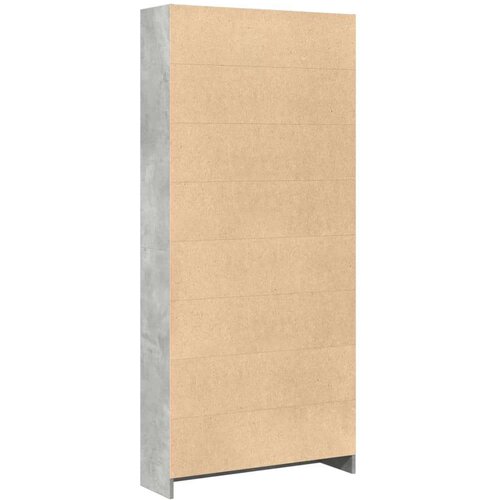 VidaXL Regal za knjige siva boja betona 80x24x176 cm konstruirano drvo Slike