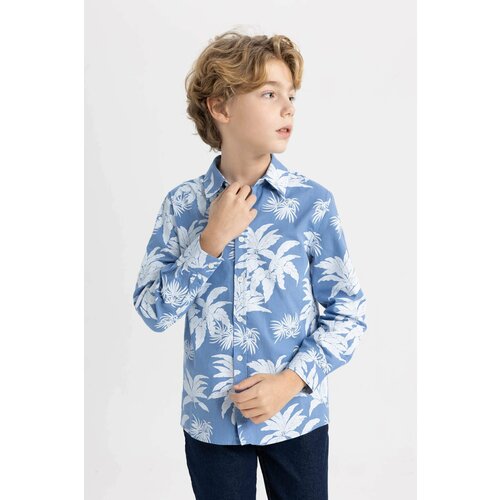Defacto Boy Regular Fit Polo Neck Long Sleeve Shirt Slike