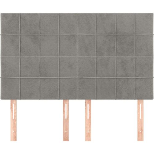  Uzglavlja 4 kom svjetlosivi 72 x 5 x 78/88 cm bar&amp;scaron;unasta Slike