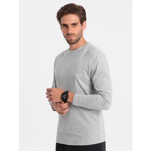 Ombre Men&amp;#039;s unprinted longsleeve - grey melange Slike
