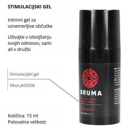 Bruma Stimulacijski Gel Ultra Sliding Strawberry Slike
