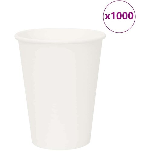 vidaXL papirnate &scaron;alice za kavu 1000 kom 12 oz 300 ml bijele Cijene