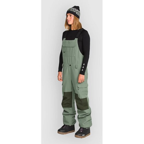 Volcom Creston 3D Stretch Bib Pants light green Slike