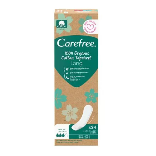 Carefree Organic Cotton Long dnevni uložak 24 kom za ženske