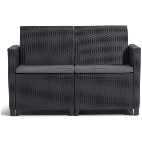 Keter Antracitno siva vrtna sofa od umjetnog ratana Claire &amp;ndash; Slike