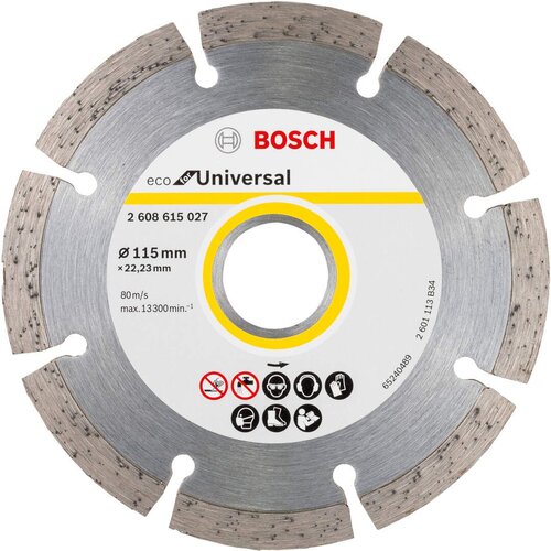 Bosch dijamantska rezna ploča ECO For Universal 115x22,23x2,0x7 - pakovanje od 10 komada (2608615040) Cene