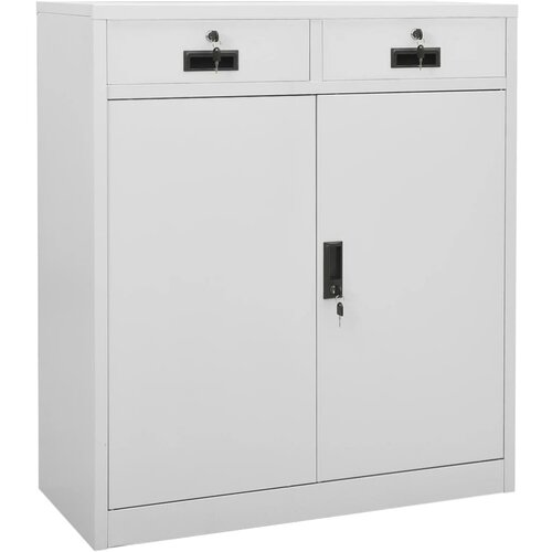 VidaXL Uredski ormarić svjetlosivi 90 x 40 x 102 cm čelični Slike