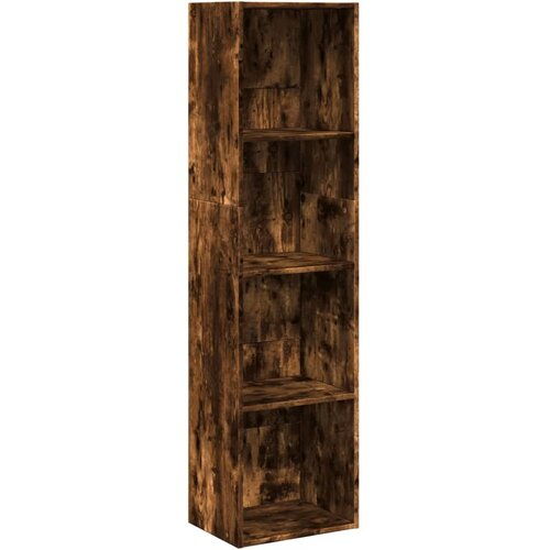 Maison Chic Knjižna omara - Knjižni regal dimljeni hrast 40x30x152 cm inženirski les, (21726280) Cene