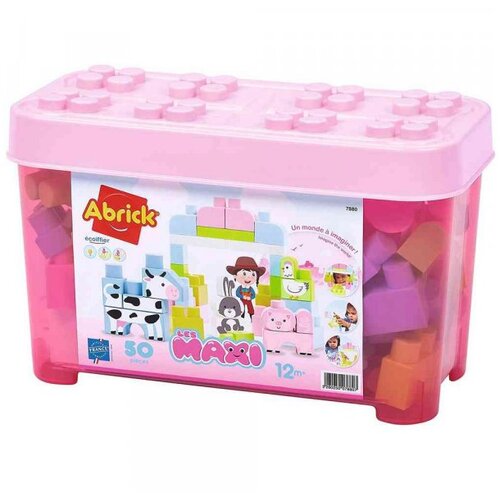 Ecoiffier Abrick Maxi kocke, 50 kockica roze Cene
