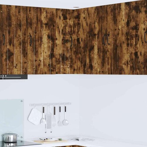 vidaXL zidni kuhinjski ormarić zidne dimljeni hrast 57 x 57 x 80 cm Cijene