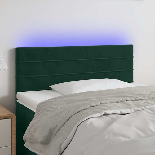  LED uzglavlje tamnozeleno 100x5x78/88 cm bar&scaron;unasto Cijene