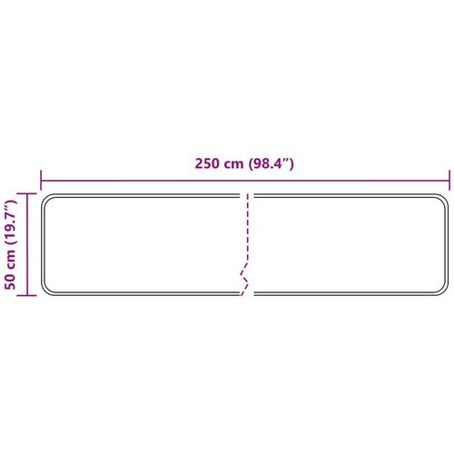  za tepih MARSA Crna 50 x 250 cm Poliester i PVC Slike