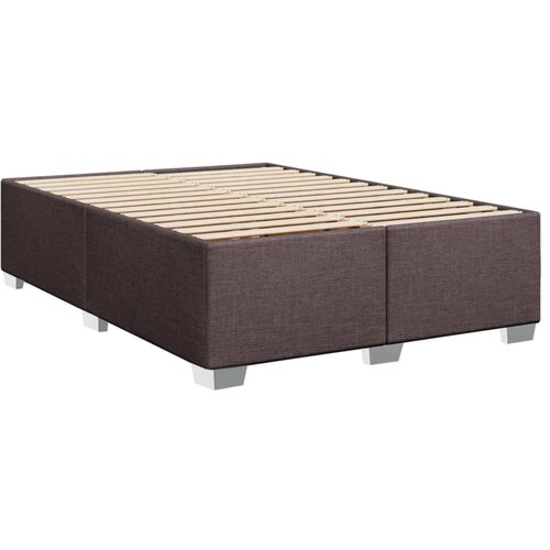 vidaXL Posteljni okvir temno rjav 140x190 cm blago, (21306826) Cene