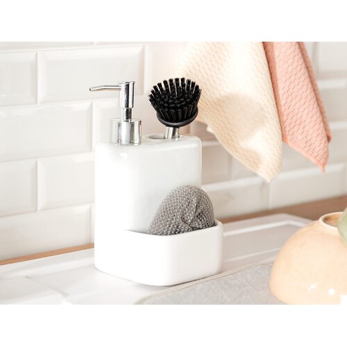 Madame coco Dispenser za losion sa četkom Andre, 12x11x20cm, Beli Cene