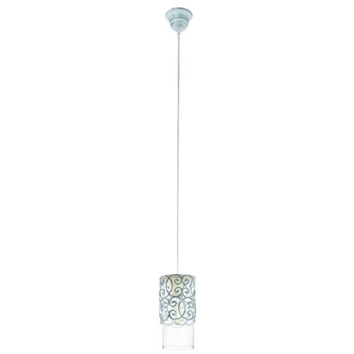 Eglo Cardigan viseća lampa E27, &amp;Oslash;12 cm, sivo-plava, prozirno staklo, 49202 Slike