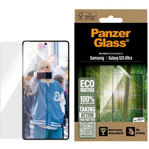 PanzerGlass KALJENO STEKLO ECO MATRIX ULTRA-WIDE FIT ZA SAMSUNG GALAXY S25, (5000062882) Cene