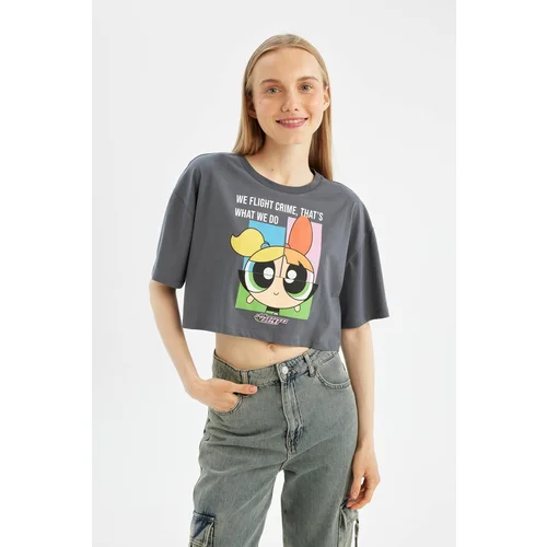 Defacto Cool Powerpuff Girls Oversize Fit Crew Neck Short Sleeve T-Shirt