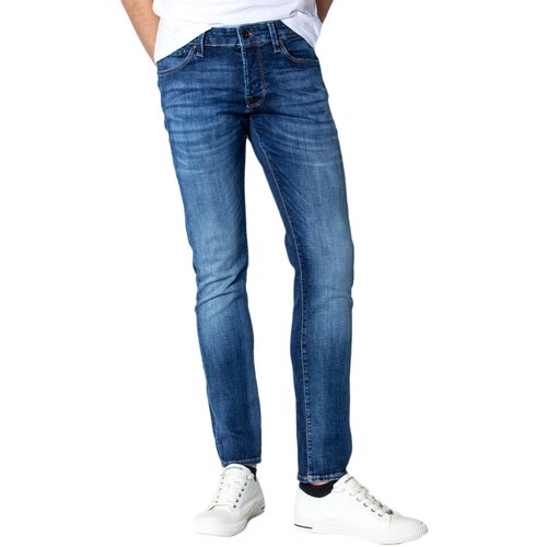 Jack & Jones Kavbojke slim JJIGLENN JJICON JJ 057 50SPS NOOS 12133074 Modra Cene