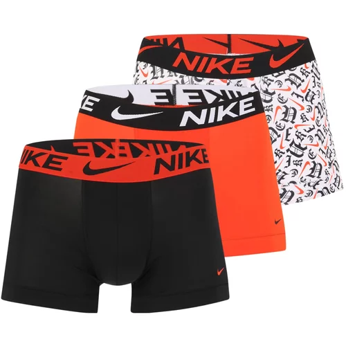 Nike Športne spodnjice oranžna / črna / bela
