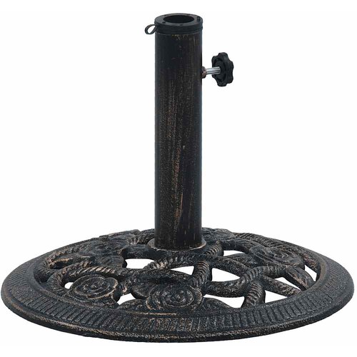  Stalak za suncobran crni/brončani 9 kg 40 cm lijevano željezo Slike