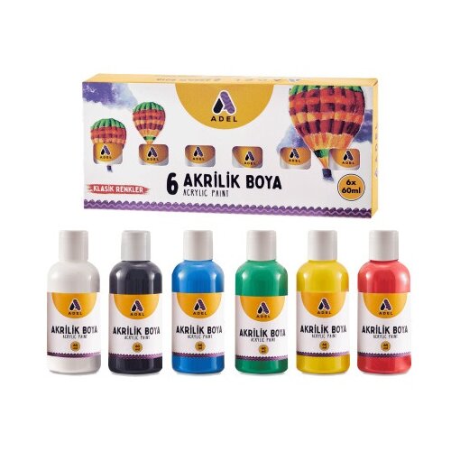  Adel akrilne boje, classic colors set, 60mlx6 ( 31164 ) Cene
