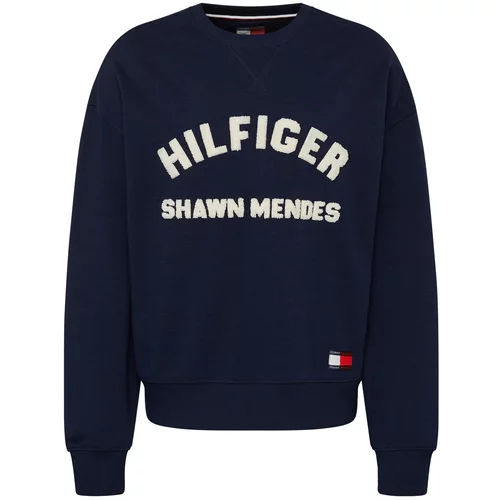 Tommy Hilfiger Sweater majica mornarsko plava / vatreno crvena / bijela