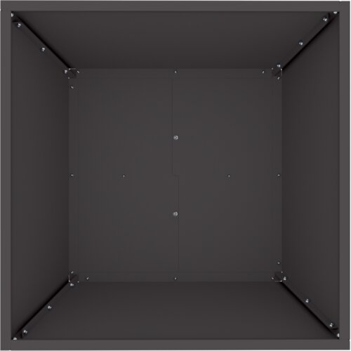 VidaXL Crni plastični set sadilica 50 x 50 x 15 cm Slike