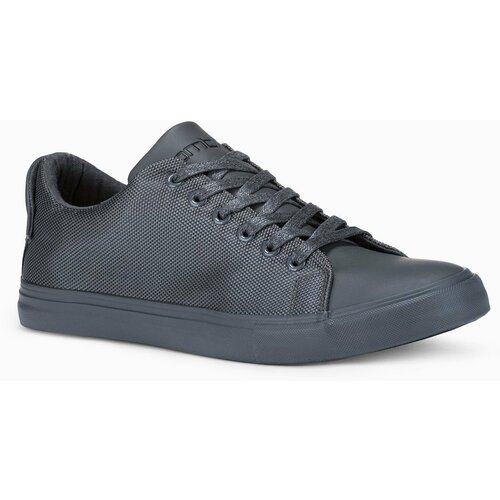 Ombre BASIC men's shoes sneakers in combined materials - gray Cene