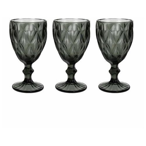 Ča&amp;scaron;e SA STALKOM 320ML SET 3/1 ROMBUS SIVE Slike