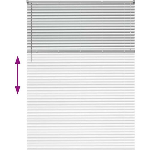 VidaXL Zavjesa za prozor sa zavjesama Ostalo Srebrna 160 x 220 cm Aluminij Slike