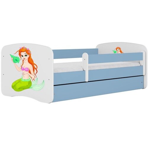 HAPPYKIDS Dječji krevet Dreamy mala sirena 160x80 bez madraca bez ladice Plava Cene