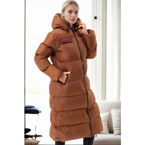 Dewberry Z6756 LADIES INFLATABLE COAT-CAMEL-1 Cijene